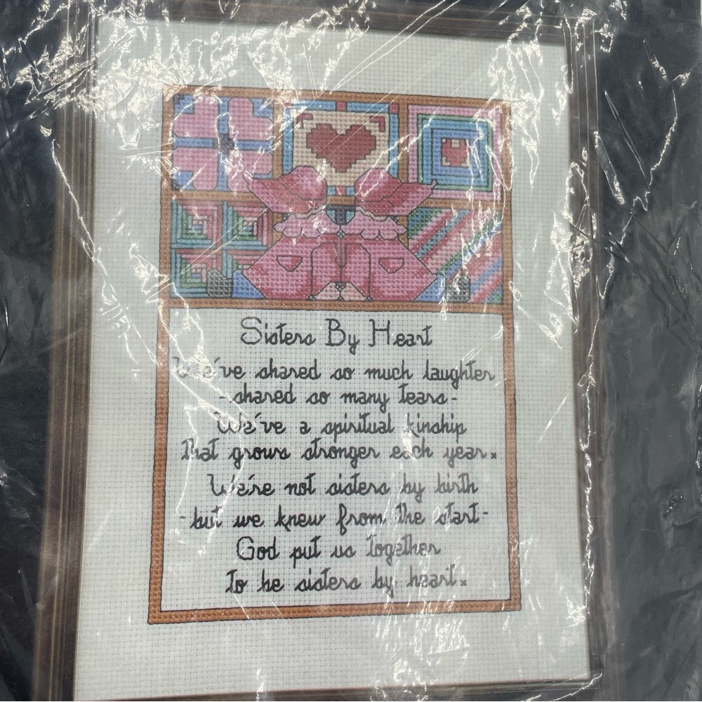 Vintage Cross Stitch‎ Embroidery Kit Friendship Needlework New Gift for Friend